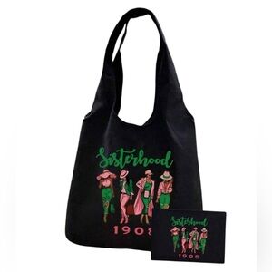 1908 Sisterhood Black Tote Bag